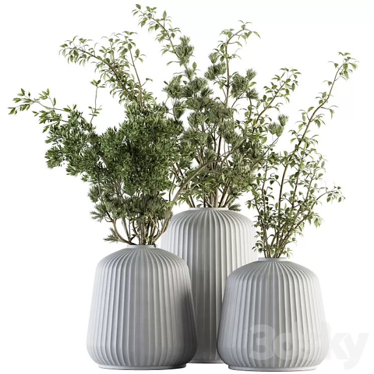 Bouquet – Branch in vase 28 3D Model