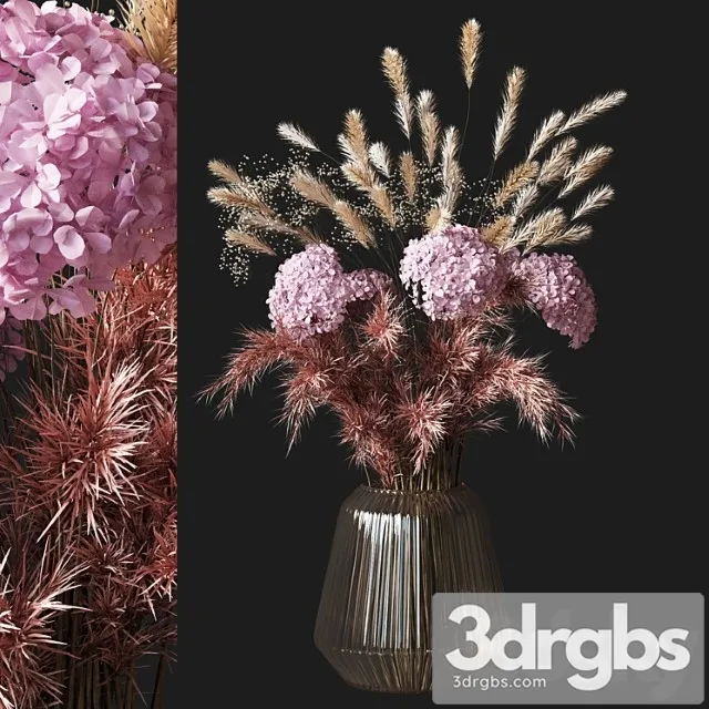 Bouquet Dried Flower 03 3D Model Free