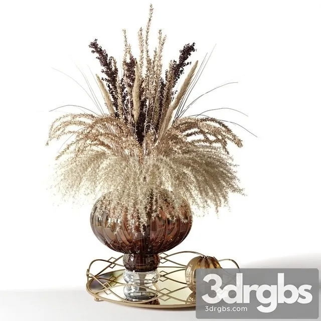 Bouquet Dried Flowers 3D Model Free