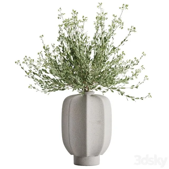 Bouquet green 02 3D Model