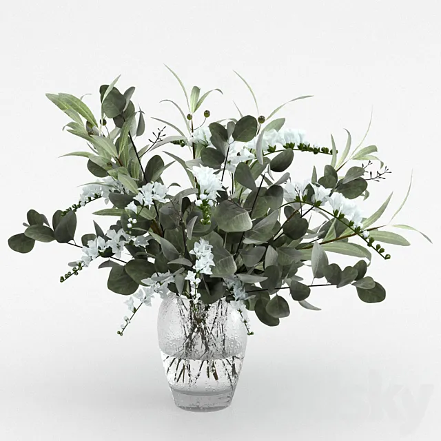 Bouquet in a vase 3DModel