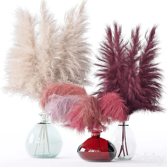 Bouquet in a vase 48 3D Model