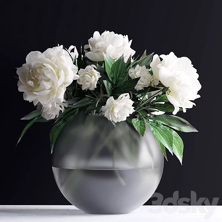 Bouquet in a vase 78 3D Model