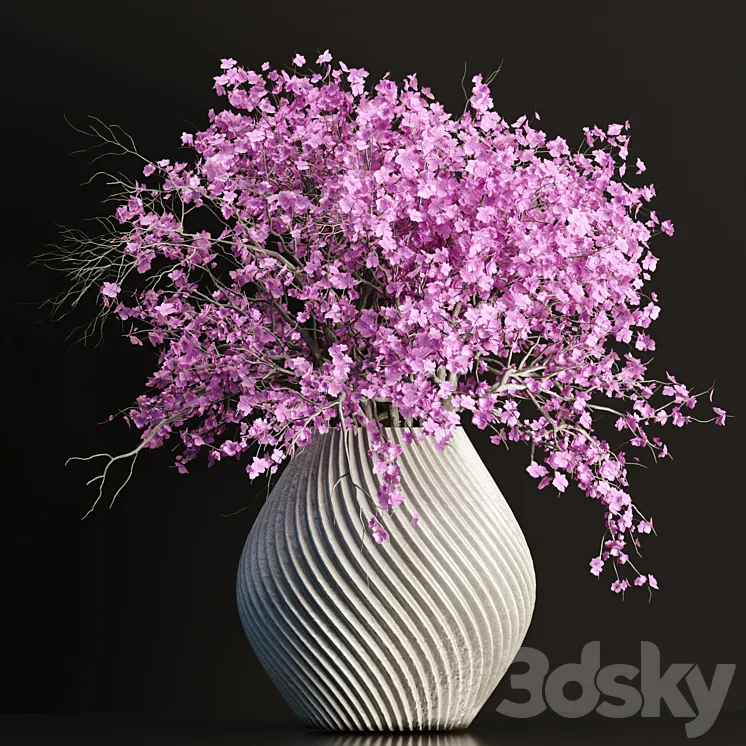 Bouquet in vase vol 149 3D Model Free