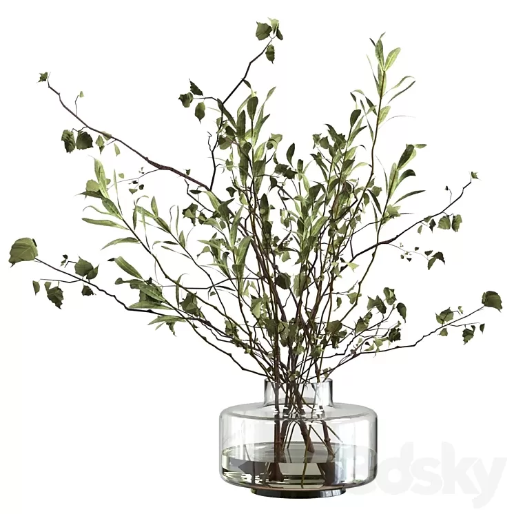 Bouquet of branches 3D Model Free