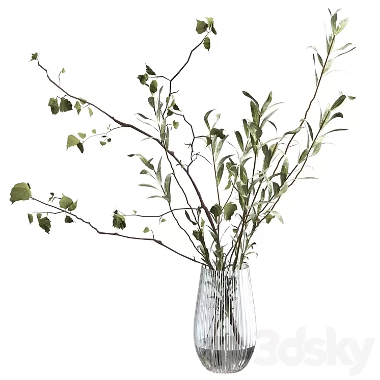 Bouquet of branches 3D Model