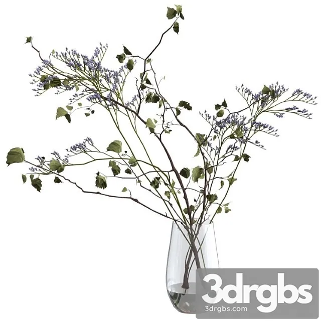 Bouquet of Branches and Flowers 3D Model Free