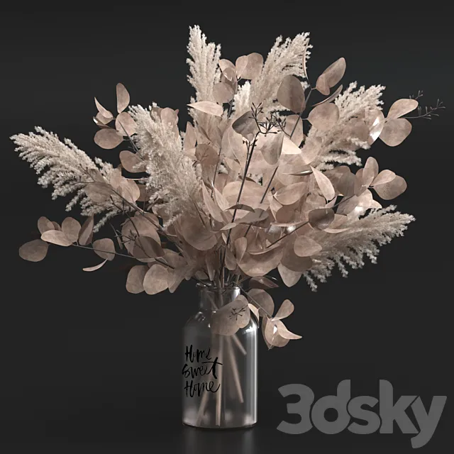 Bouquet of dried flowers 3DModel