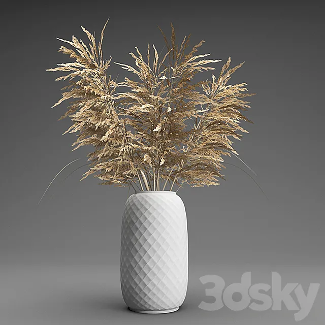 Bouquet of dry branches 3DModel