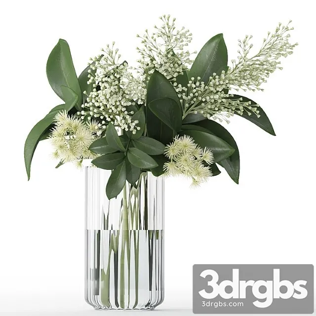 Bouquet of Flowers in a Vase 59 3D Model Free