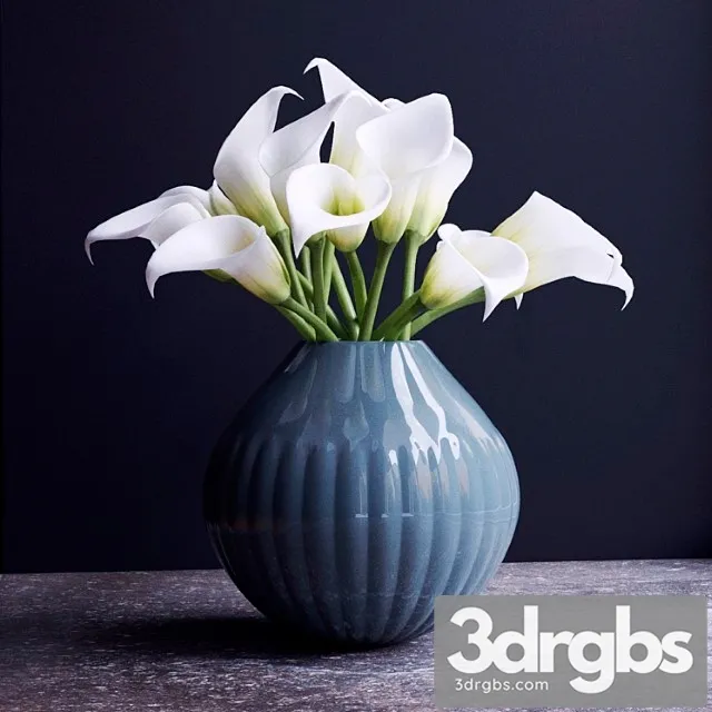 Bouquet of Flowers in a Vase 8 3D Model Free