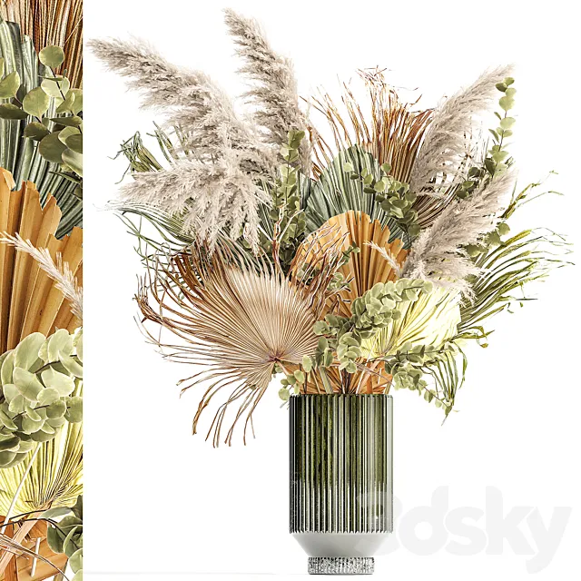 Bouquet of flowers. Set 302. 3D Model