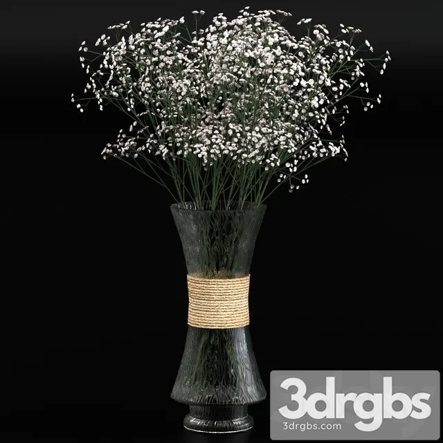 Bouquet of Gypsophila 3D Model Free