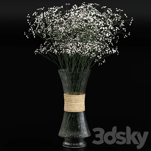 Bouquet of gypsophila 3DModel