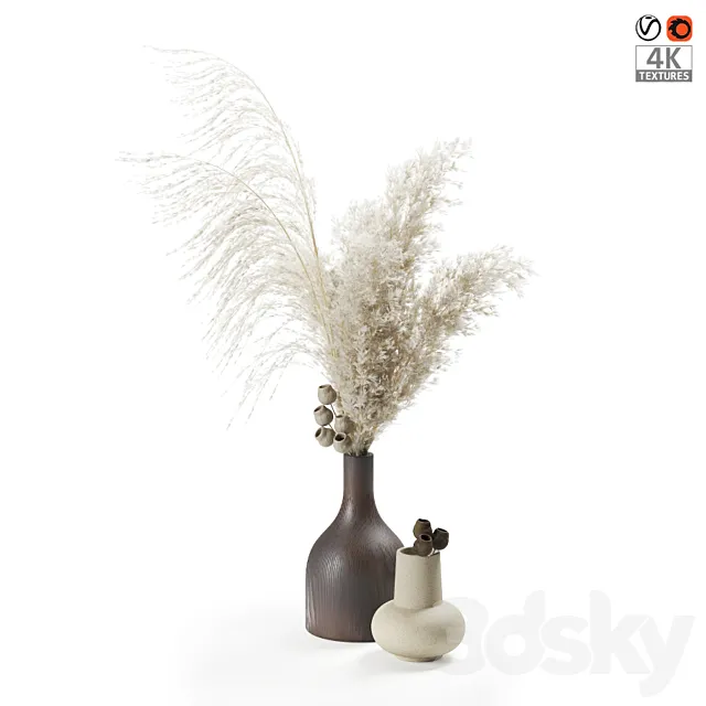 Bouquet of pampas grass 3DModel