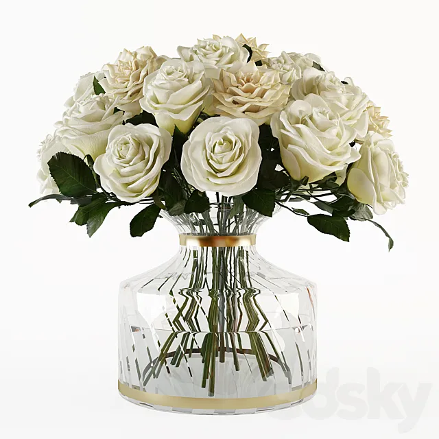 Bouquet of roses 3 3DModel