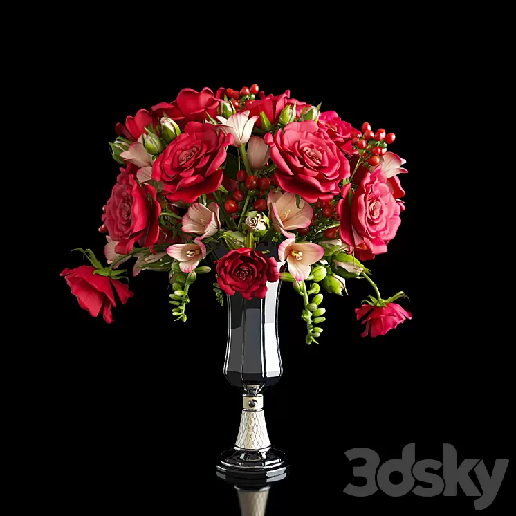 bouquet of roses 3D Model