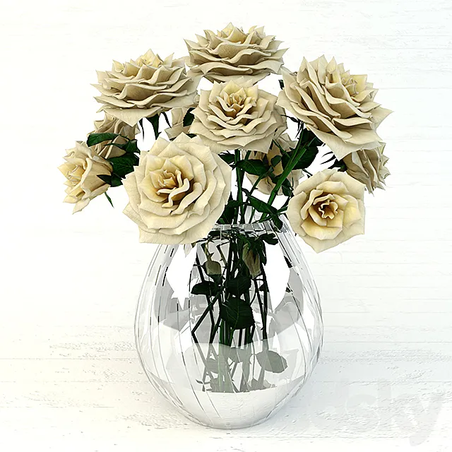 Bouquet of roses 3DModel