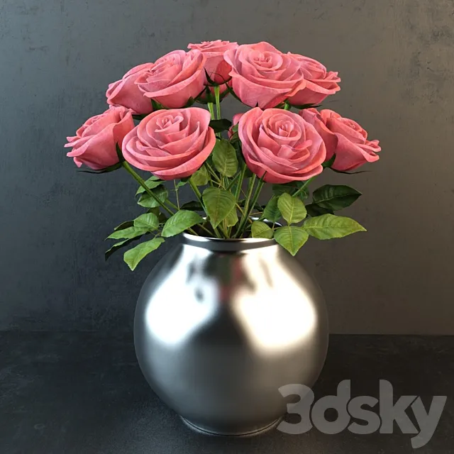 Bouquet of roses 3DModel