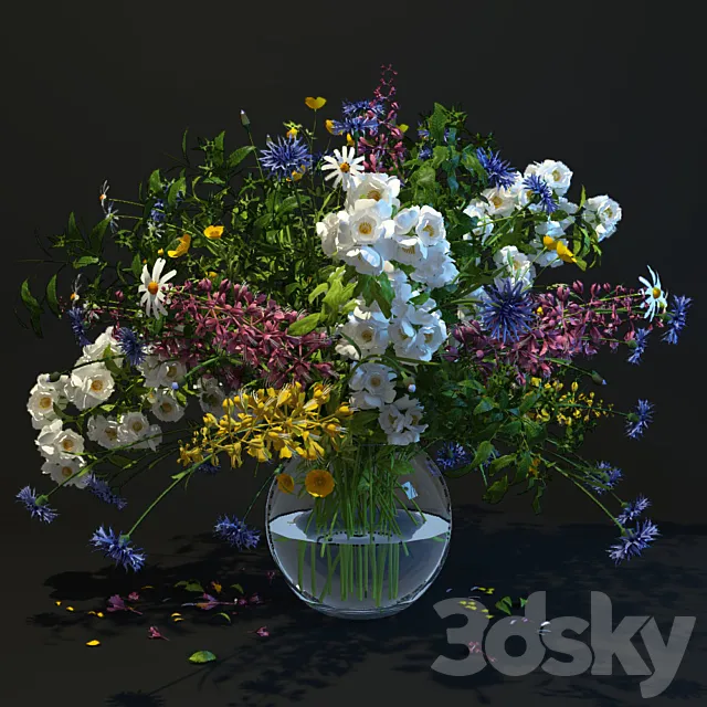Bouquet of wildflowers 3DModel