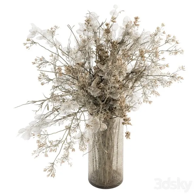 Bouquet Set 31 - Dried Plant Decoration 3D Model
