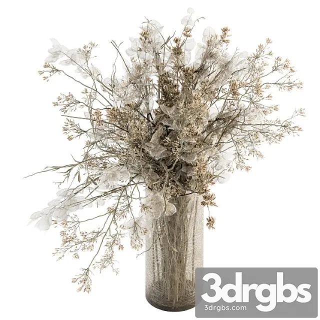 Bouquet Set 31 Dried Plant Decoration 3D Model Free