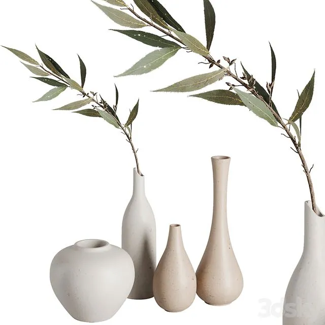 Bouquet vase Set47 3D Model