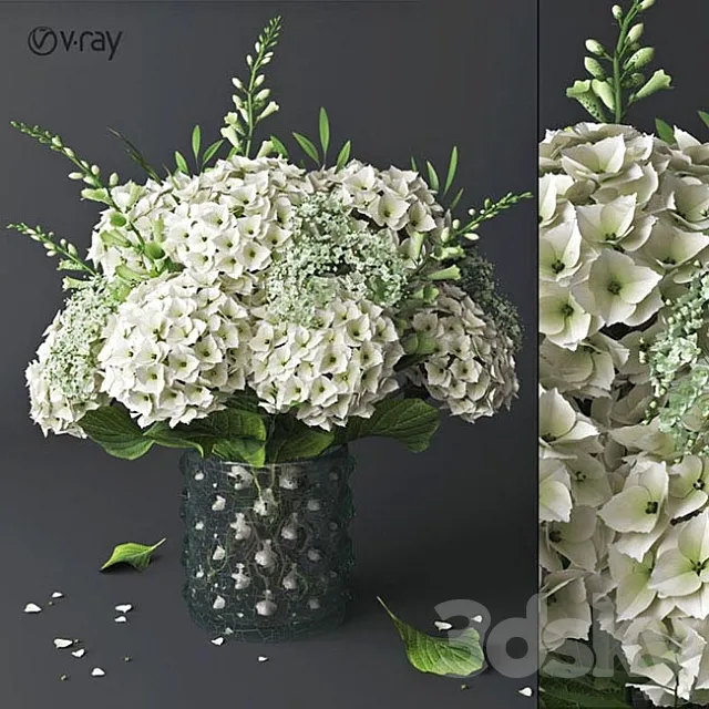 Bouquet_Gortensia 3DModel