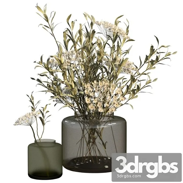 Bouquets In Vases Ikea Konstfull 3D Model Free