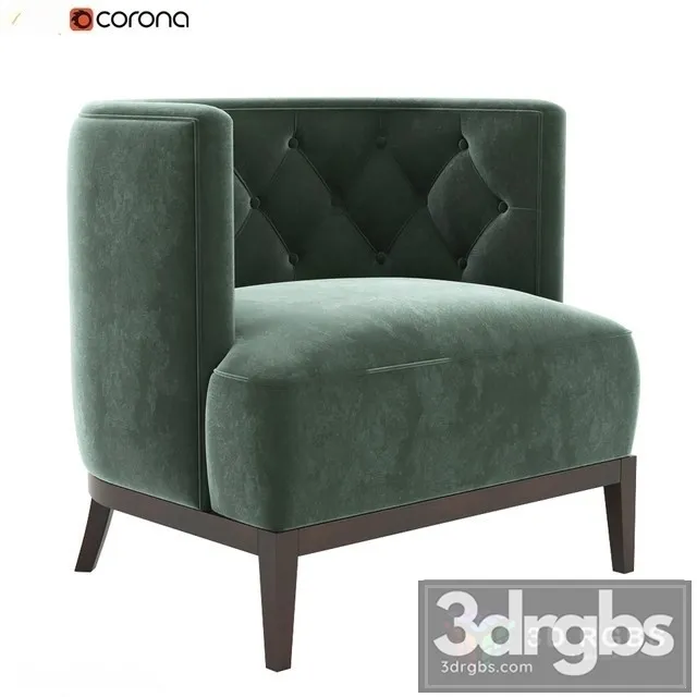 Bourbon Armchair 3D Model Free