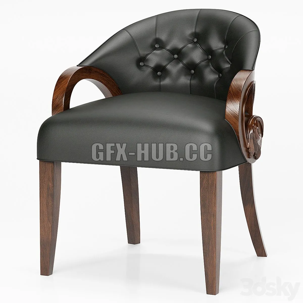BOUTIQUE chair by Christopher Guy 3D Model