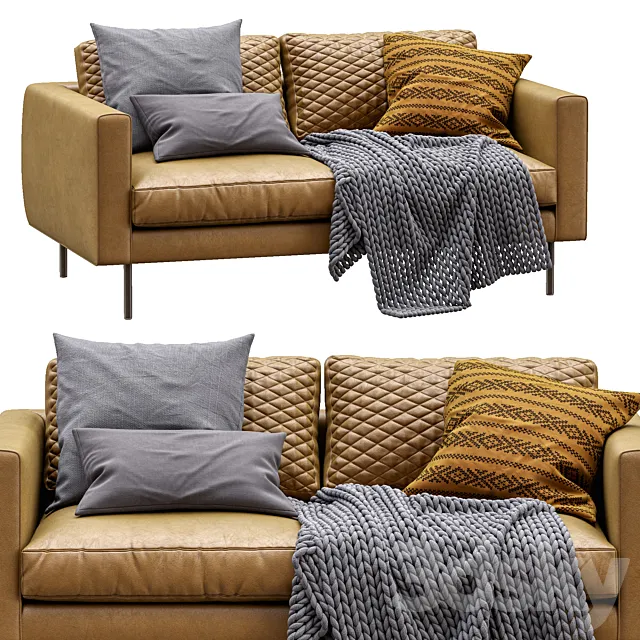 Boutique Leather Sofa By Moooi 3D Model