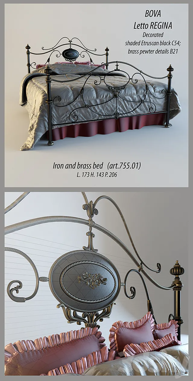 BOVA Letto REGINA 3DModel