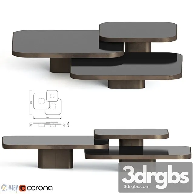 Bow Coffee Tables Classicon 3D Model Free