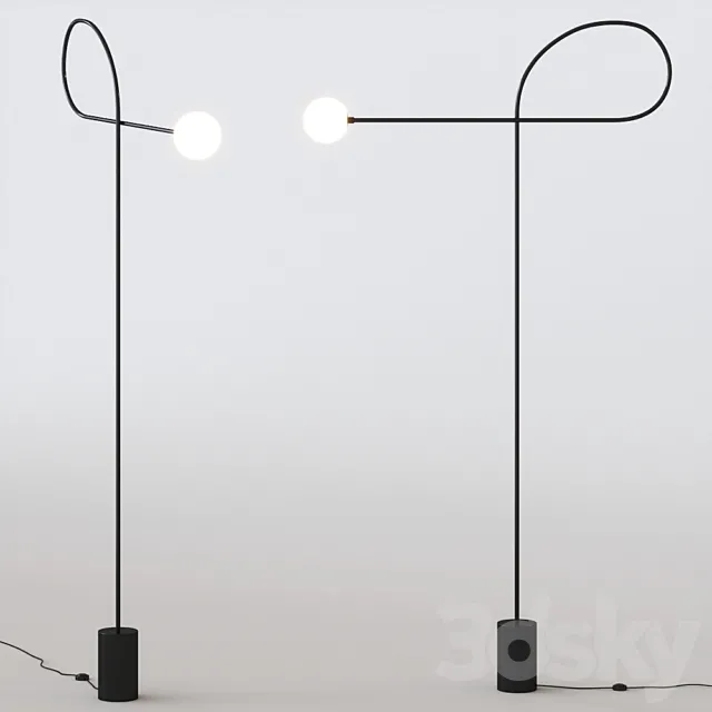 Bow Floor Lamp by Estudio Persona 3DModel