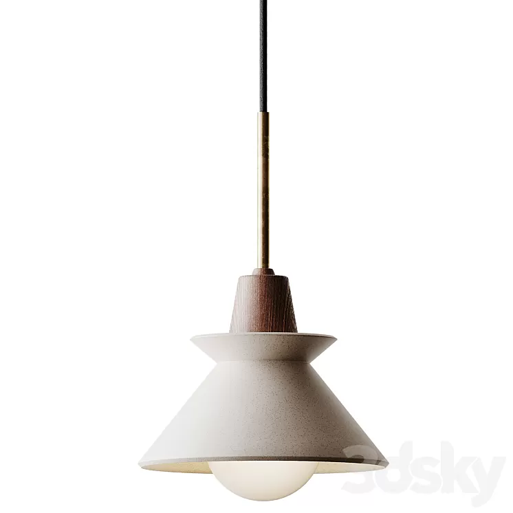 Bowl Shade Ceiling Light 3D Model Free