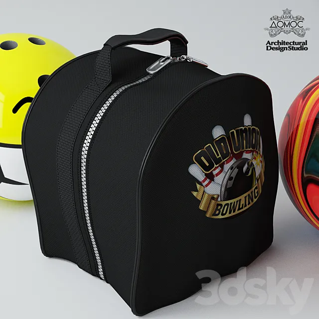 Bowling bag & balls Free Download