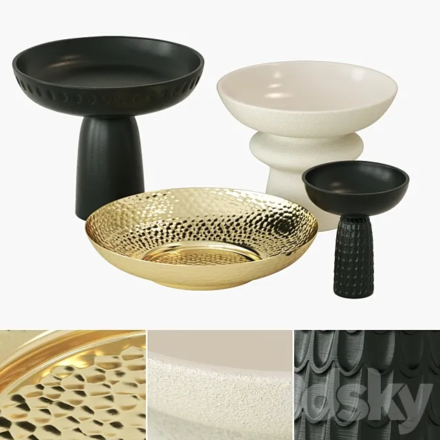 Bowls from Zanat and H&M Home 3DModel