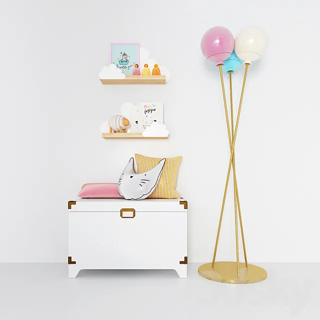 Box for toys lamp and shelves from The land of Nod Free Download