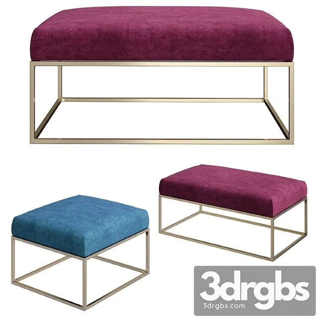 Box frame upholstered bench & ottoman westelm 2 Free Download