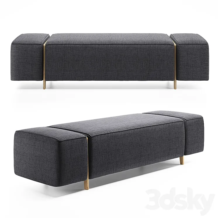 BOX WOOD | Bench by Inno 3D Model Free