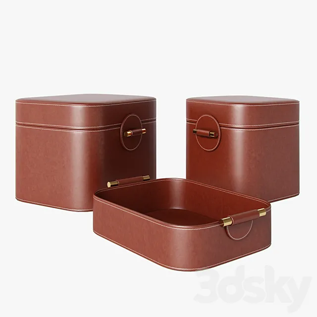 Boxes and key holder by Armani Casa Folie 3D Model