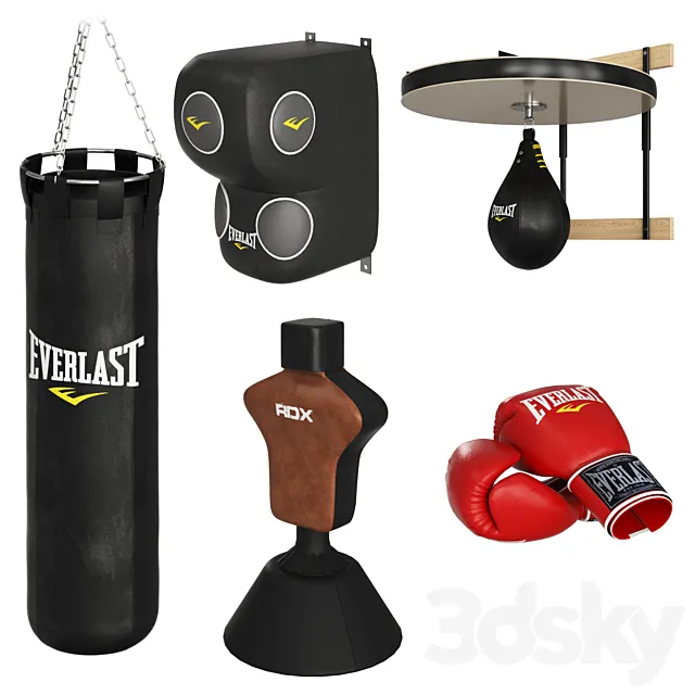 Boxing Equipment 3D Model