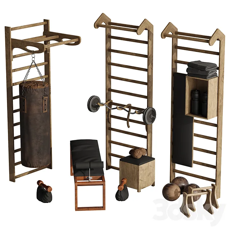 Boxing equipment 3D Model Free