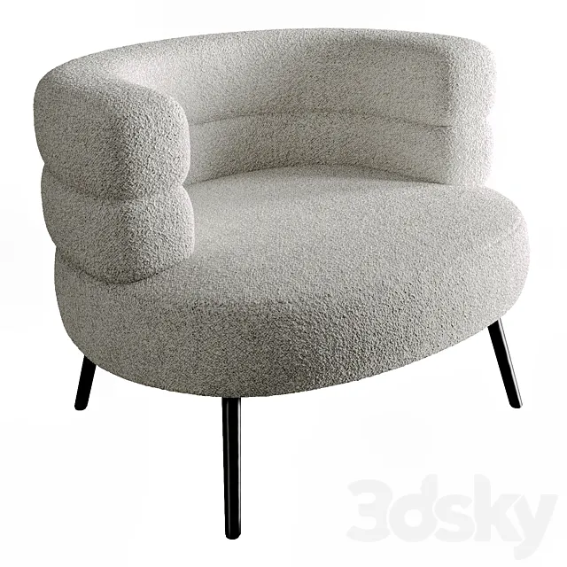Boyle White Boucle Armchair Free Download