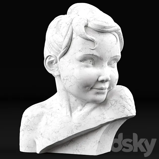 Boy`s bust 3DModel