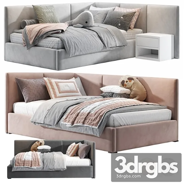 Br Corner Bed 1 3D Model Free