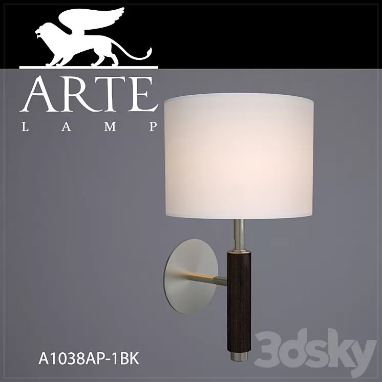 Bra ARTE LAMP A1038AP-1BK 3D Model