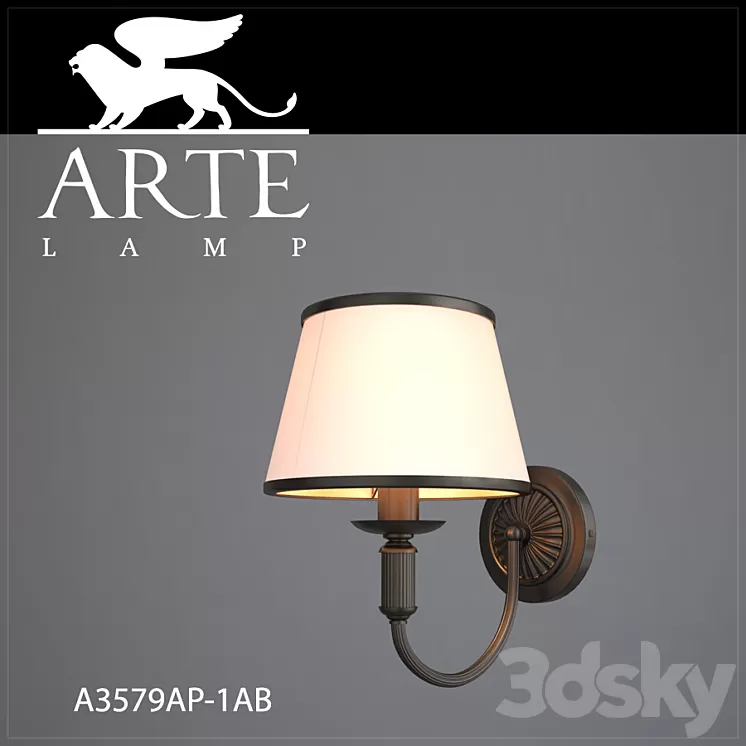Bra ArteLamp A3579AP-1AB 3D Model