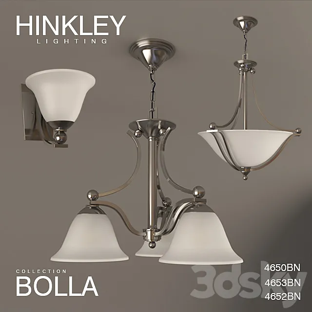 Bra BOLLA 4650BN Chandelier BOLLA 4653BN Chandelier BOLLA 4652BN from HINKLEY lighting 3D Model